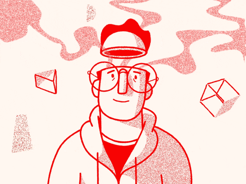 Animated GIF of a person thinking, representing strategic thought